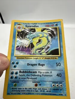 Gyarados Holo 6/102 – Base Set – Original 1999 Pokemon – Vintage WOTC- LP - Image 3