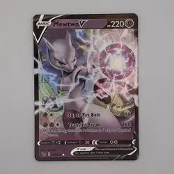 Pokemon TCG Mewtwo V 030/078 Pokemon GO Ultra Rare Holo - Image 1