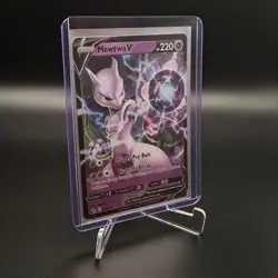 Pokemon TCG Mewtwo V 030/078 Pokemon GO Ultra Rare Holo - Image 3