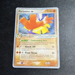 Pokemon Hariyama ex Holo Rare EX 110HP EX Deoxys 100/107 English 2005 - Image 1