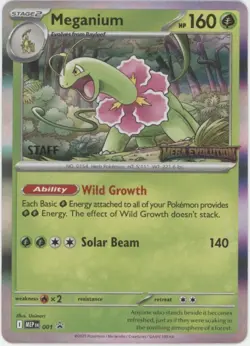 Meganium Pokemon Mega Evolution Staff Promo #001 - Image 1