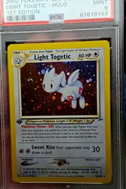 2002 POKEMON NEO DESTINY 1ST ED #15 LIGHT TOGETIC-HOLO PSA 9💫 - Image 2