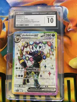 2025 POKEMON TCG UMBREON EX BLACK STAR PROMO 176 HOLO CGC 10 - Image 1