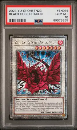 Black Rose Dragon TN23-EN014 Yugioh (Quarter Century Secret Rare) PSA 10 - Image 1