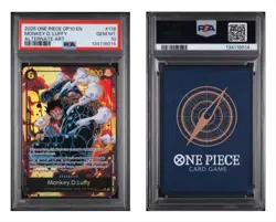 2025 One Piece OP10-Royal Blood ALTERNATE ART #118 MONKEY D. LUFFY PSA 10 - Image 1