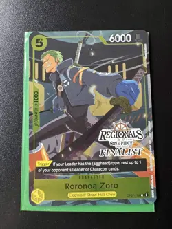 Roronoa Zoro (113) (Pomona Regionals Finalist Card Set 26-27) OP07-113 One Piece - Image 1