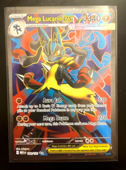 Mega Lucario ex 160/132 Ultra Rare Mega Evolution Full Art Holo Pokemon TCG NM - Image 1