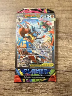 Pokemon TCG Mega Lucario EX 179/132 Secret Rare Near Mint Full Art Holo Card - Image 1