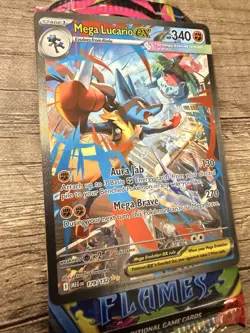 Pokemon TCG Mega Lucario EX 179/132 Secret Rare Near Mint Full Art Holo Card - Image 4
