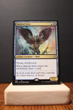 MTG Magic the Gathering Baleful Strix (143/265) Dominaria United Commander NM - Image 1