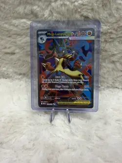 Pokemon TCG Mega Lucario EX 160/132 Ultra Rare Holo NM Mega Evolutions Full Art - Image 1