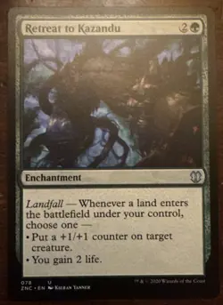 MTG Retreat to Kazandu #78 Zendikar Rising Commander - Image 1