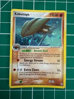 Pokemon Card - Kabutops SWIRL Legend Maker 7/92 Holo Rare - Image 1