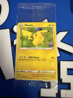 2022 Pokemon GO Pikachu Holo Promo Card 028/078 New Sealed - Image 1