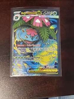 Mega Venusaur EX 155/132 Mega Evolution Full Art Card NM/M Condition - Image 1