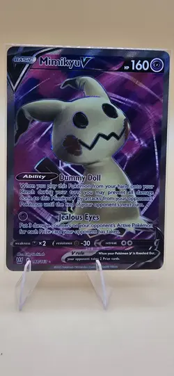 Pokemon TCG Mimikyu v Full Art Holo Rare Card 148/163 Battle Styles - Image 1