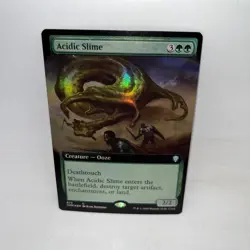 Acidic Slime (Extended Art) 673 Commander Legends Magic: The Gathering Foil LP - Image 1