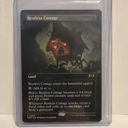 Wizards Restless Cottage Land Black Green Regular Wilds of Eldraine English - Image 1