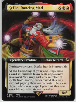 MTG TCG Kefka, Dancing Mad (Extended Art) R Commander: FINAL FANTASY 174 - Image 1