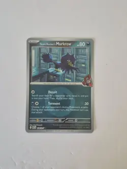 Team Rocket's Murkrow Energy 126/217 Reverse Holo Ascended Heroes Pokemon NM - Image 1