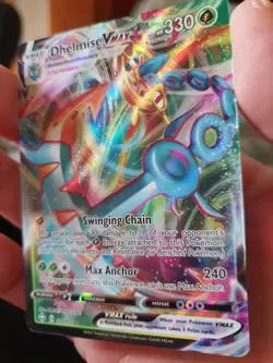 Pokemon Dhelmise Vmax 010/072 SHINING FATES Textured Full Art Ultra Rare - Image 1