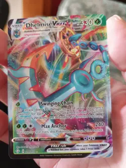 Pokemon Dhelmise Vmax 010/072 SHINING FATES Textured Full Art Ultra Rare - Image 2