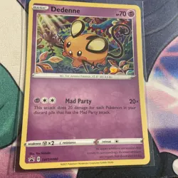 Pokemon TCG Dedenne SWSH Black Star Promos SWSH080 Holo Promo - Image 1