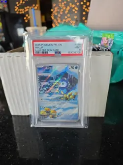 2025 POKEMON PFL EN-PHANTASMAL FLAMES ILLUSTRATION RARE #098 PIPLUP PSA 9 - Image 1