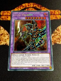 YUGIOH • DARK PALADIN • SECRET RARE • SBCB-EN021 • 1st EDITION • SPEED DUEL • NM - Image 2