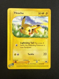 Pikachu 124/165 Expedition Base Set Pokemon S615 - Image 1