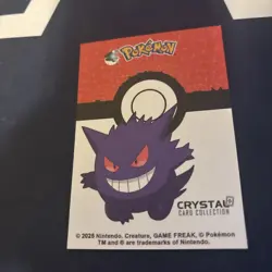 Murkrow #198- Cracked Ice Holo - Crystal Collection 2025 - Pokemon Card - Image 2