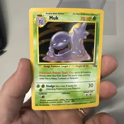 Pokemon TCG WOTC Fossil Muk 13/62 Holo Rare Unlimited Mp Vintage Card - Image 1