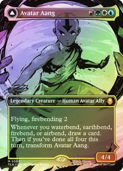 Avatar Aang Foil Borderless Avatar: The Last Airbender NM MTG - Image 1