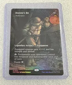 Donnie's Bo - Shadowspear - Foil - Borderless Teenage Mutant Ninja Turtles MTG - Image 1