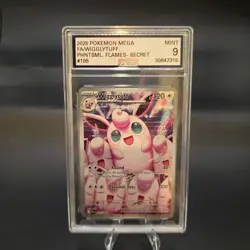 Pokemon Wigglytuff 105/094 Phantasmal Flames Illustration Rare AGS 9 MINT - Image 1