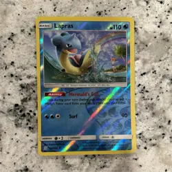 Pokemon Lapras Sm-Unified Minds Reverse Holo Uncommon Basic 36/236 110 HP - Image 1