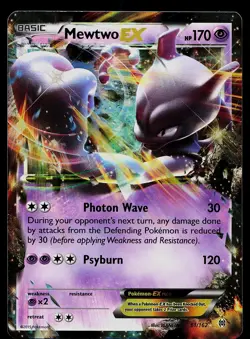 Pokemon Card - Mewtwo EX BREAKthrough 61/162 Holo Rare EX 2015 - Image 1