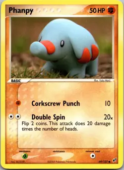 Phanpy 69/107 Common Deoxys Pokemon Lightly Played - Image 1
