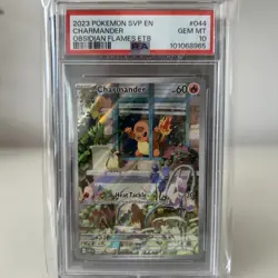 2023 Pokemon Charmander Promo #044 Obsidian Flames Gem Mint PSA 10 - Image 1