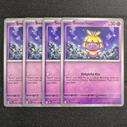 4x Smoochum | Surging Sparks | 075/191 NM | Common | Pokemon TCG Playset - Image 1