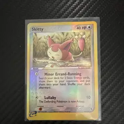 Pokemon Skitty 44/109 EX Ruby & Sapphire Uncommon Basic 40 HP Holo - Image 1