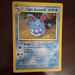 Pokemon Light Azumarill Holo Rare 80HP Neo Destiny 13/105 English 2000 - Image 1