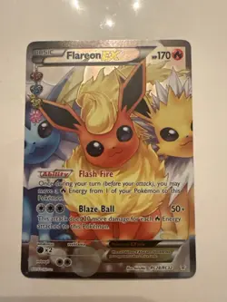 Pokemon Flareon EX RC28/RC32 Full Art Holo Generations Radiant Collection Rare - Image 1