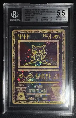 Pokemon TCG Ancient Mew Promo Holo Beckett 5.5 1999-02 - Image 1