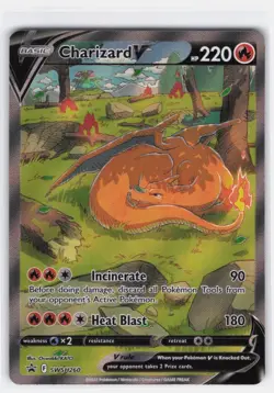 CHARIZARD V SWSH260 HOLO PROMO SWORD & SHIELD PROMO POKEMON - Image 2