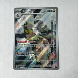 Pokemon Fraxure Rare Holo 077/064 Sv: Shrouded Fable 100 HP | NM - Image 1