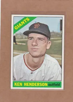 1966 O PEE CHEE BASEBALL KEN HENDERSON #39 GIANTS EX+ *A48769 - Image 1