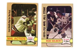 1972 O-Pee-Chee Hockey - NEW YORK RANGERS - LOT of 2 Vintage NHL OPC Cards - Image 1