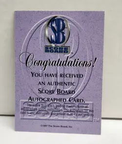 CHARLES O'BANNON 1997 Score Board Autograph ~ AUTO ~ UCLA BRUINS - Image 2