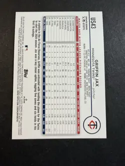 GRFFIN JAX - 2024 Topps Update Jack-O Lantern Parallel #US43 Minnesota Twins - Image 2